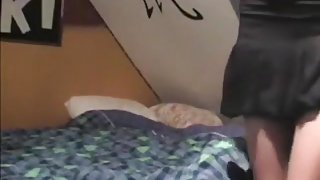Coed has sex with her bf in her dorm and moans